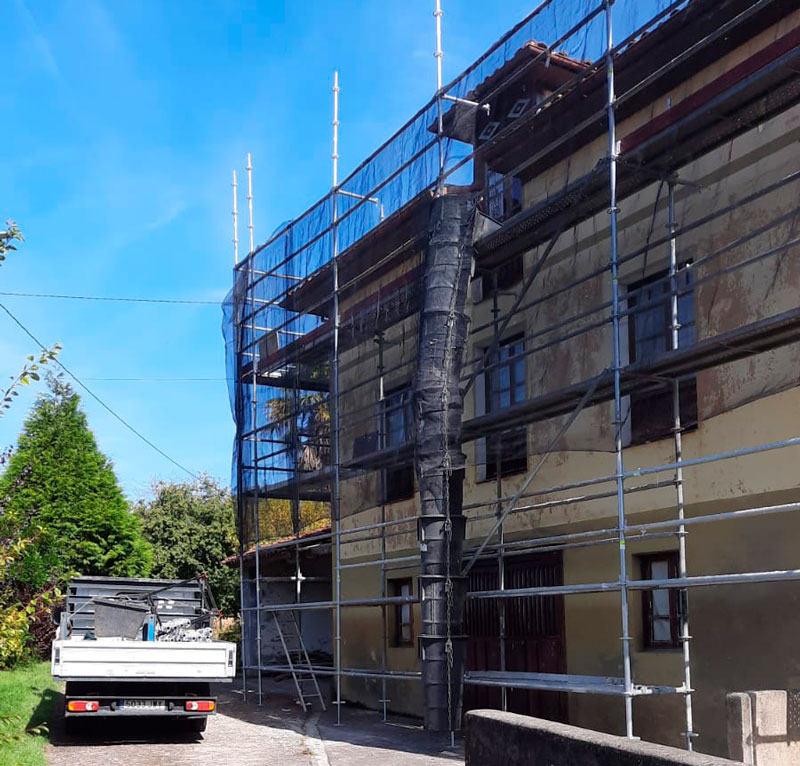 bajantes tubos desescombro